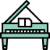 Icon representing a piano.